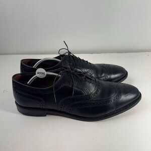 Allen Edmonds Mens Size 12 D Black Wingtip Oxford Leather Dress Shoes